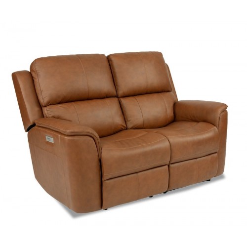 Henry Power Reclining Loveseat with Power Headrests and Lumbar